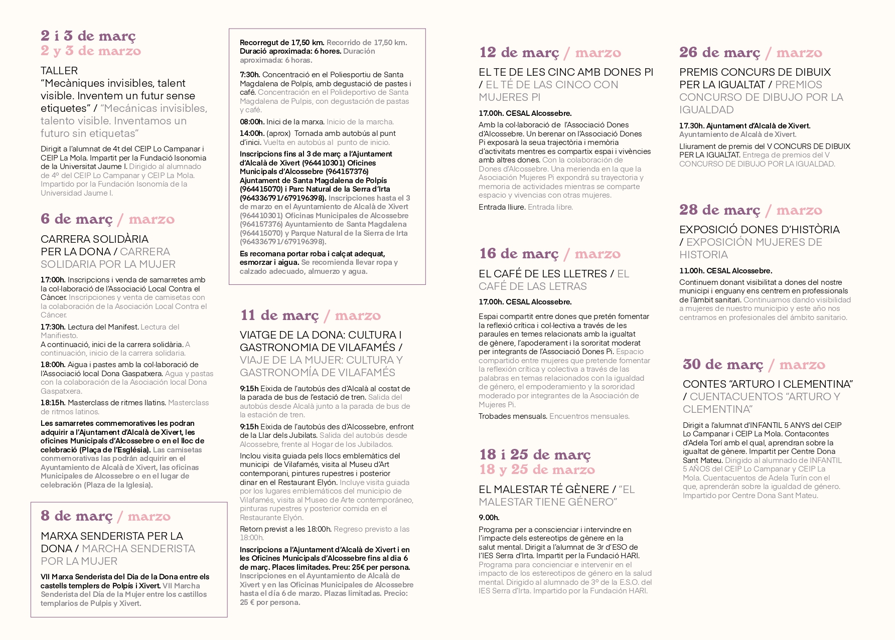 8M - Día Internacional de la Mujer