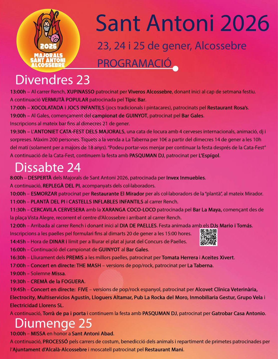 Fiesta Sant Antoni en Alcossebre