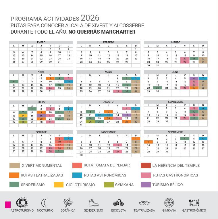 PROGRAMA DE ACTIVIDADES ALCALÀ DE XIVERT - ALCOSSEBRE