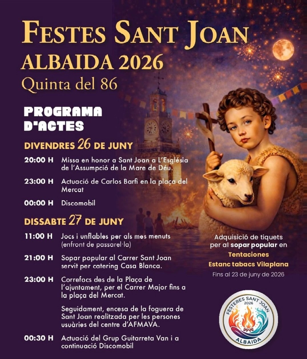 Programación Cultural Albaida Junio 2026