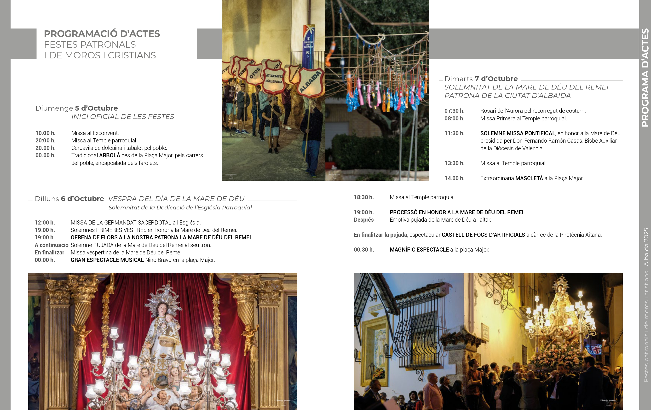Fiestas Patronales y de Moros y Cristianos de Albaida 2025