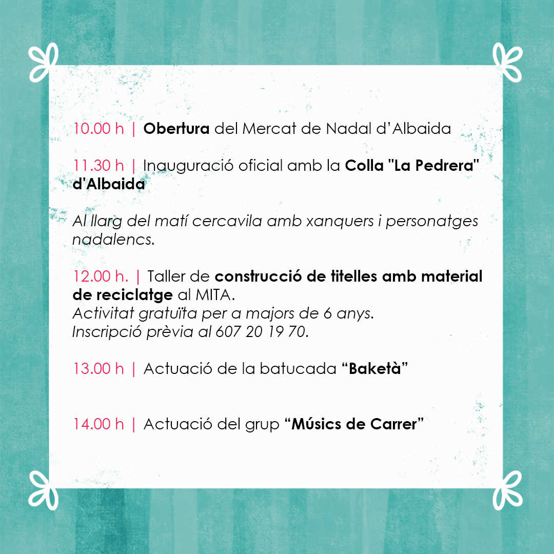 Mercado de Navidad en Albaida