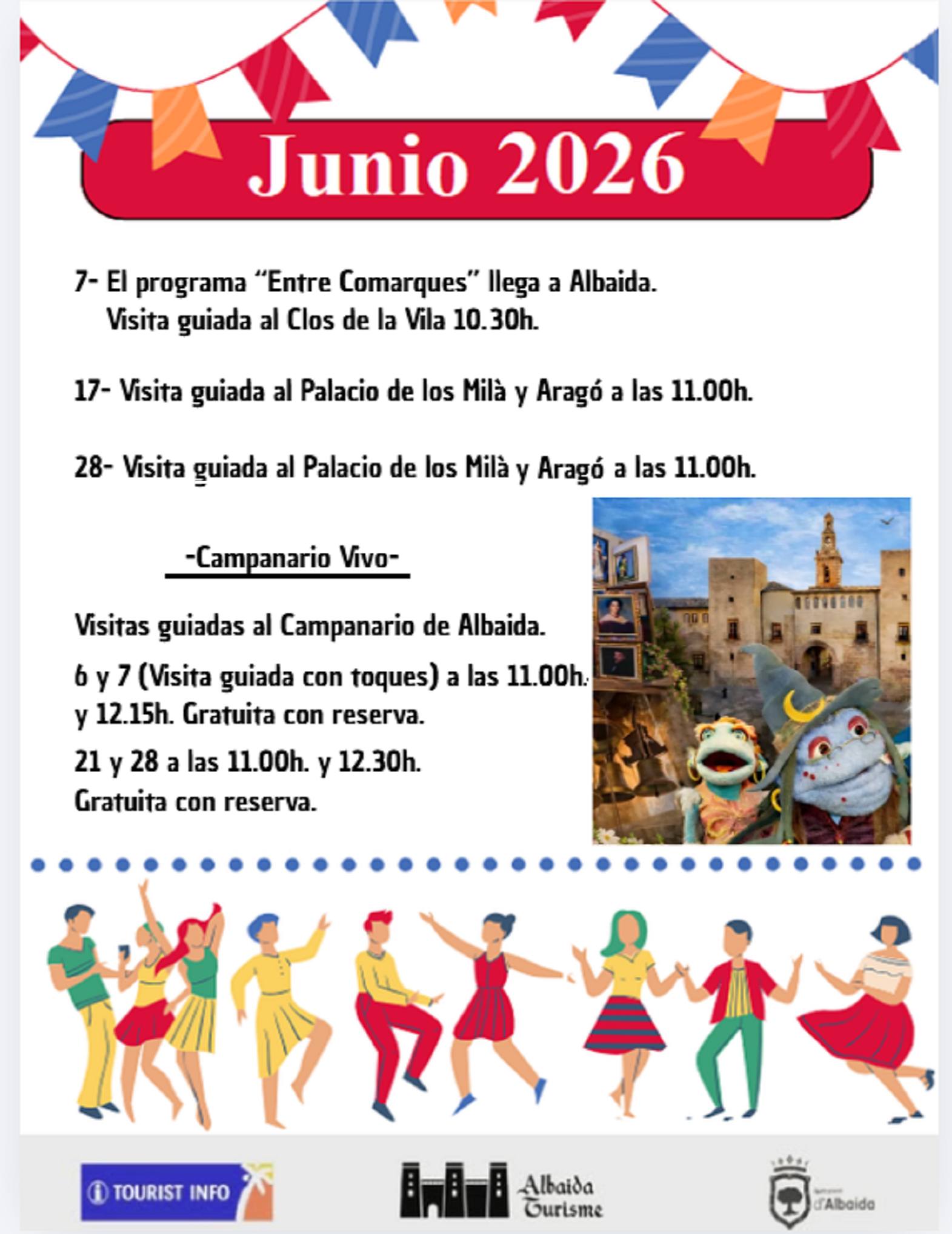 Programación Cultural Albaida Junio 2026