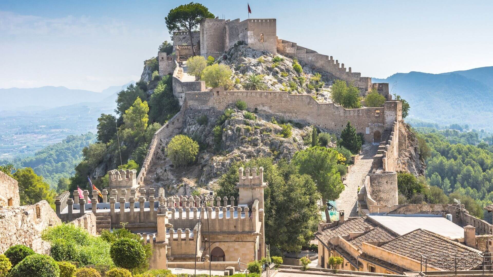 Eine Route durch die Geschichte in der Burg von Xàtiva