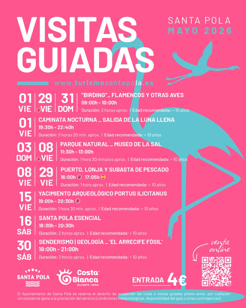 Visitas guiadas Santa Pola mayo 2026