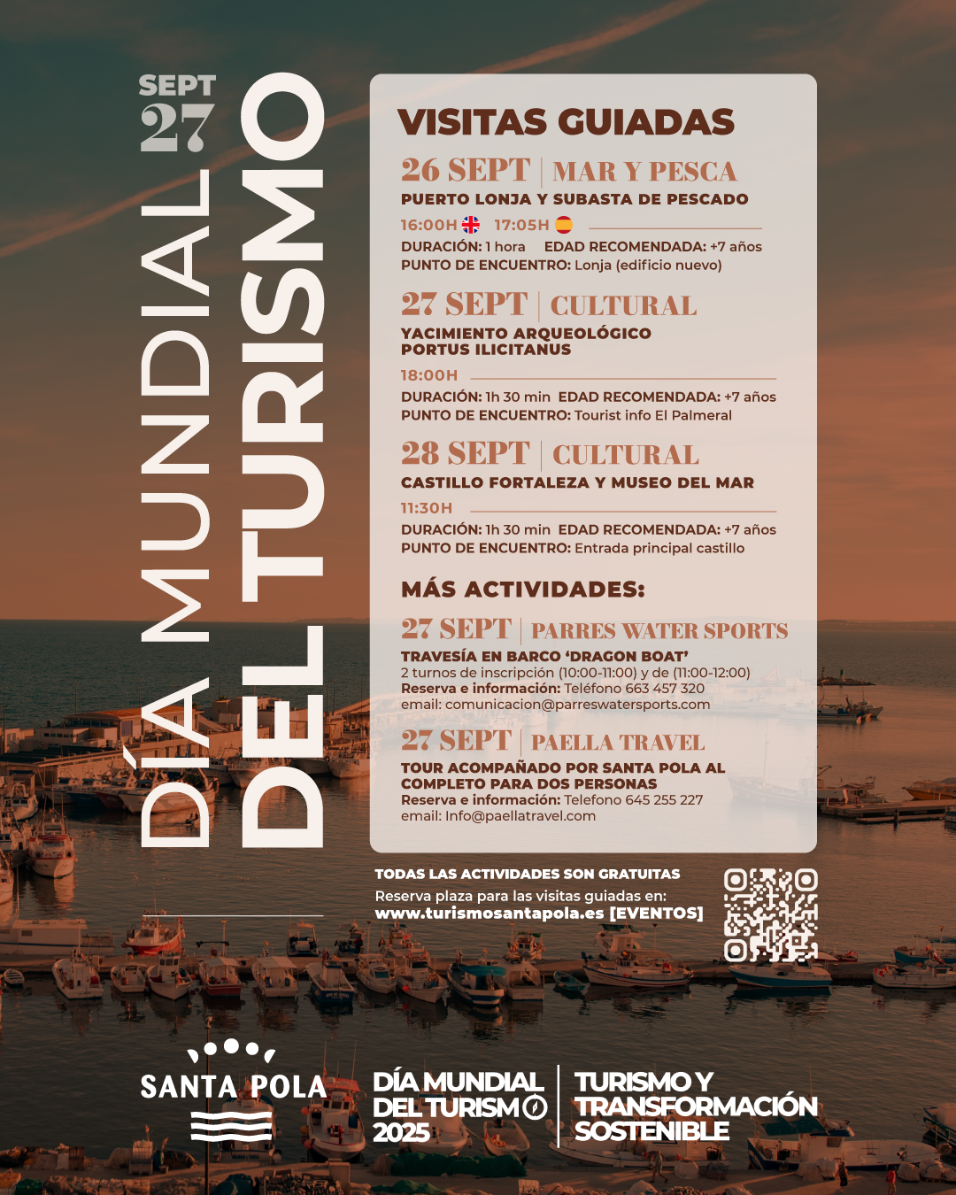 DMT 2025 en Santa Pola: Actividades y Visitas Guiadas
