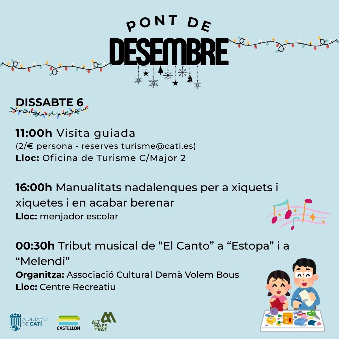 PONT DE DESEMBRE A CATÍ