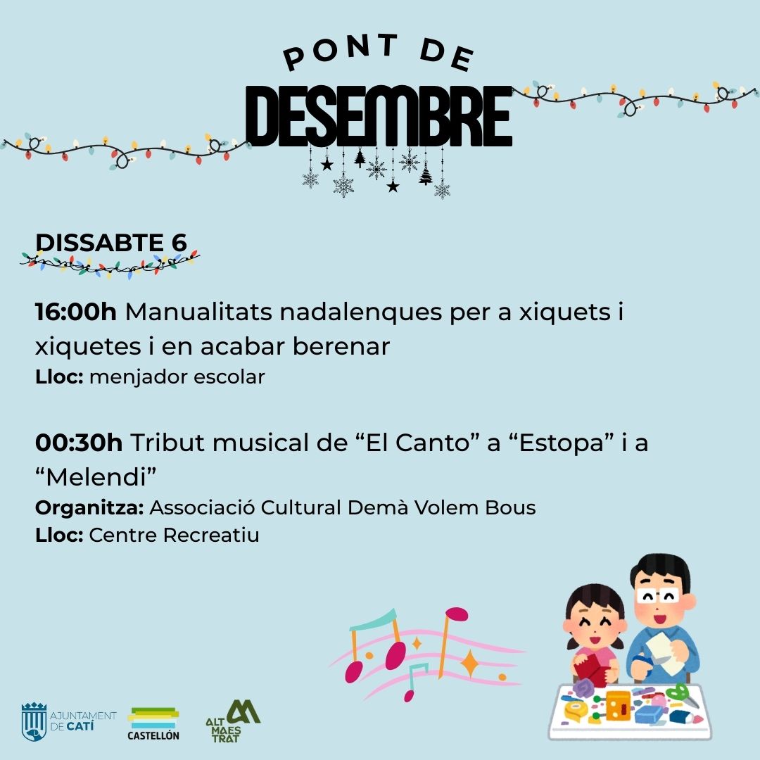 PUENTE DE DICIEMBRE EN CATÍ