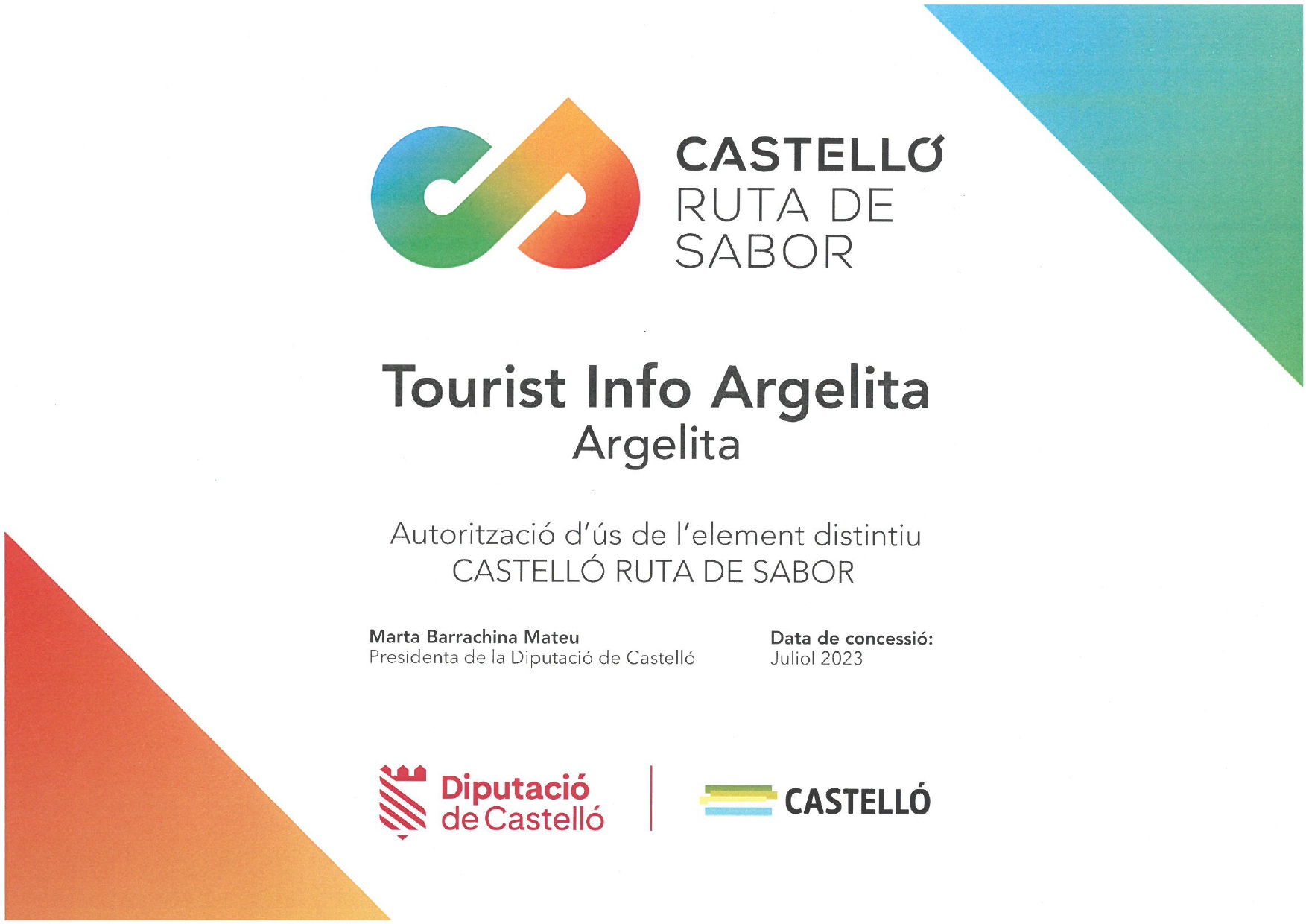 TOURIST INFO ARGELITA