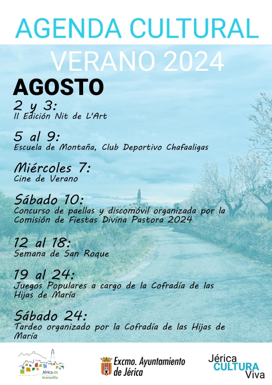 Agenda Cultural 2024 en Jérica