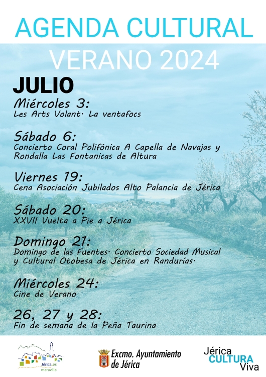 Agenda Cultural 2024 en Jérica