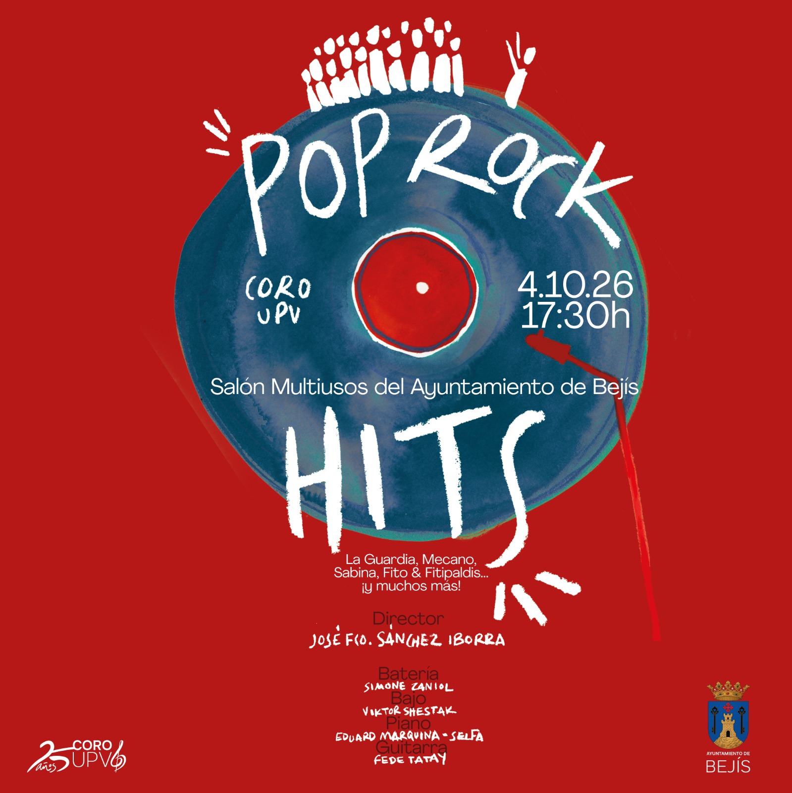 Concierto Pop Rock Hits en Bejís