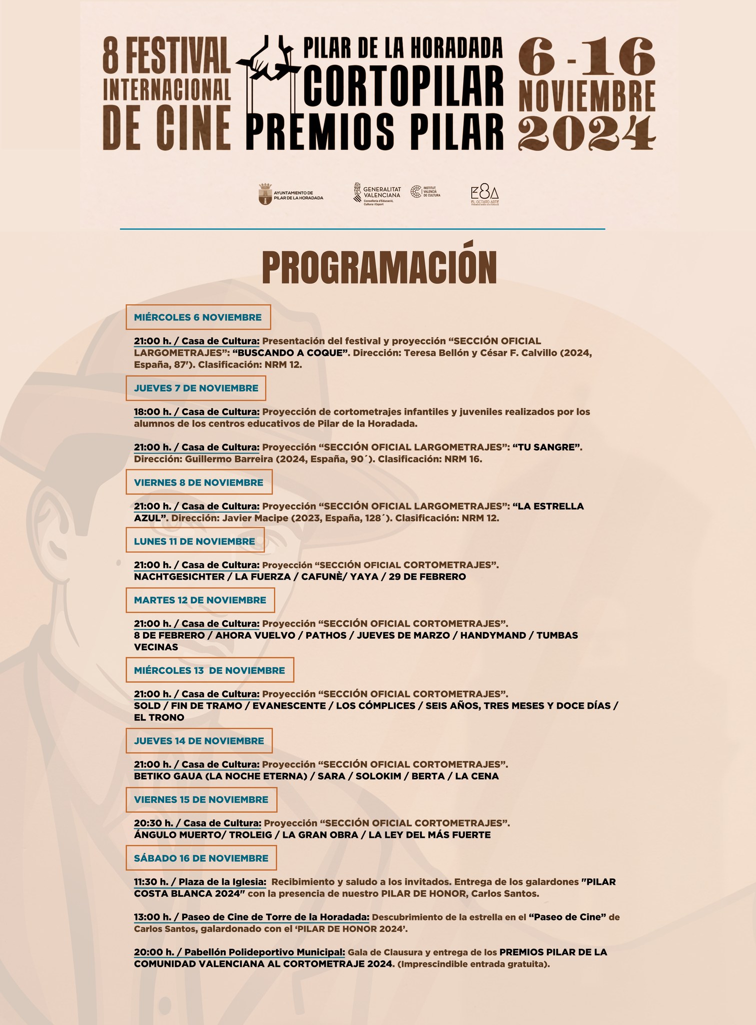 FESTIVAL INTERNACIONAL DE CINE DE PILAR DE LA HORADADA: CORTOPILAR