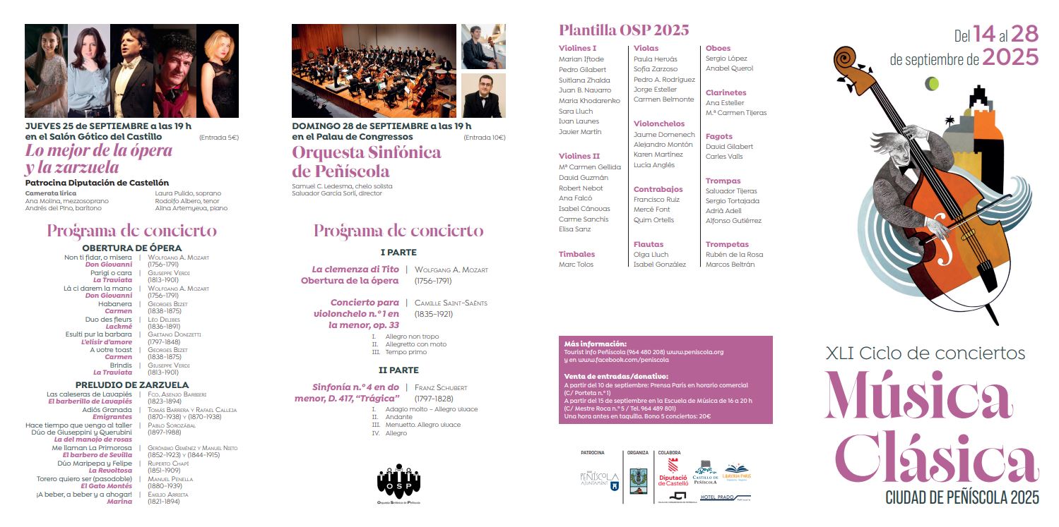 XLI Ciclo de conciertos de música clásica Ciudad de Peñíscola