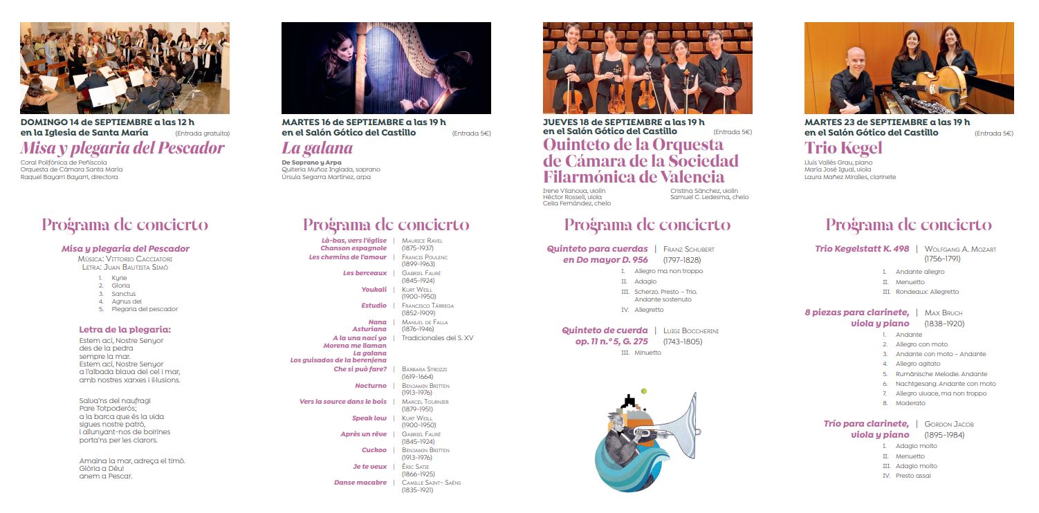 XLI Ciclo de conciertos de música clásica Ciudad de Peñíscola