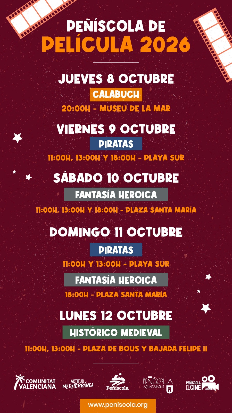 EXPERIENCIAS DE CINE EN PEÑÍSCOLA - TURISMO VIVENCIAL