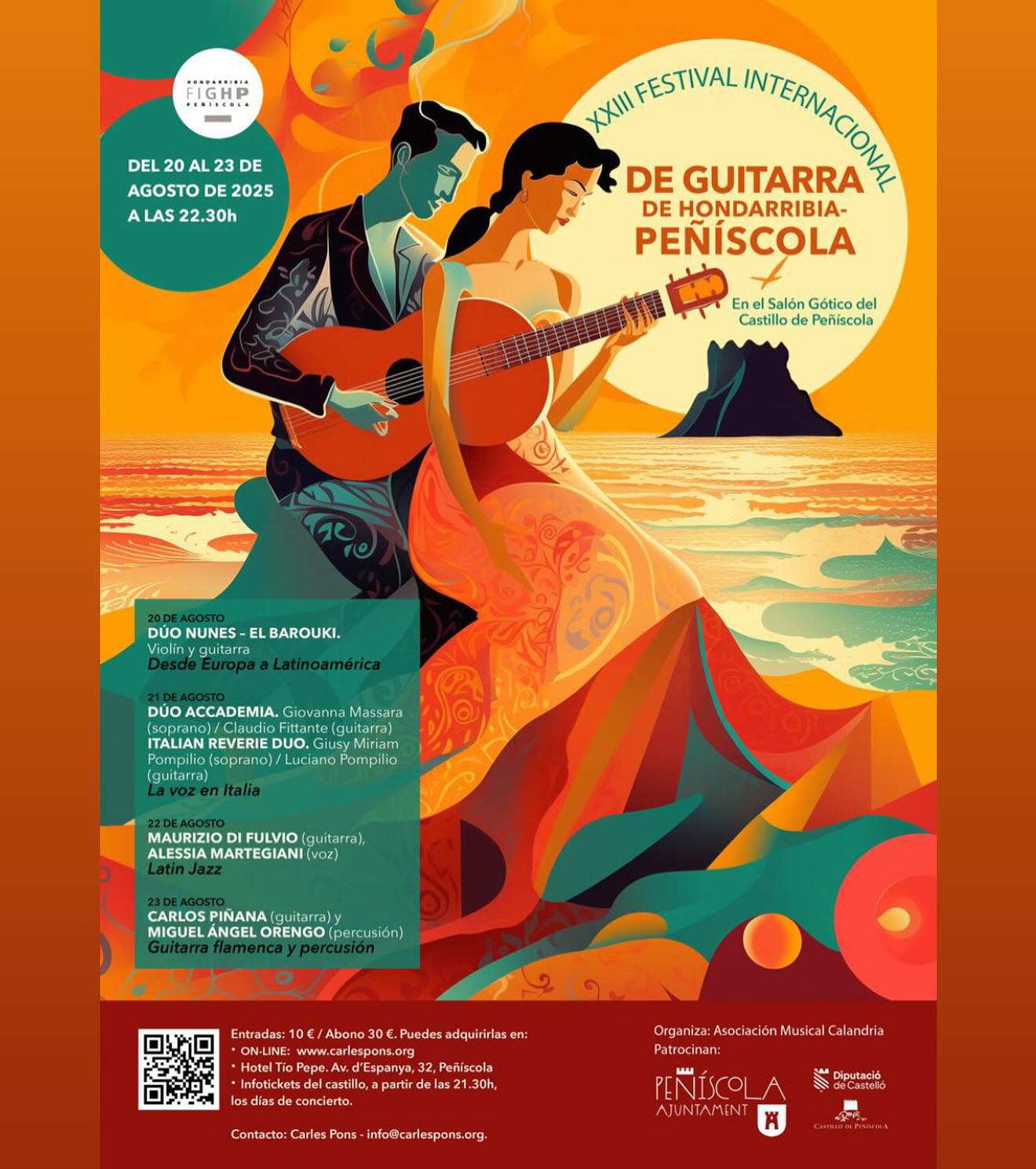 XXIII Festival Internacional de Guitarra de Hondarribia - Peñíscola