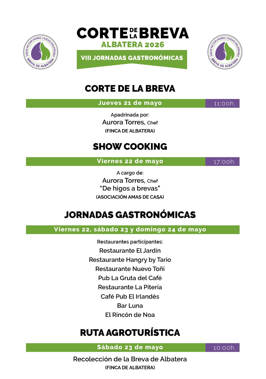 VII JORNADAS GASTRONÓMICAS BREVA DE ALBATERA