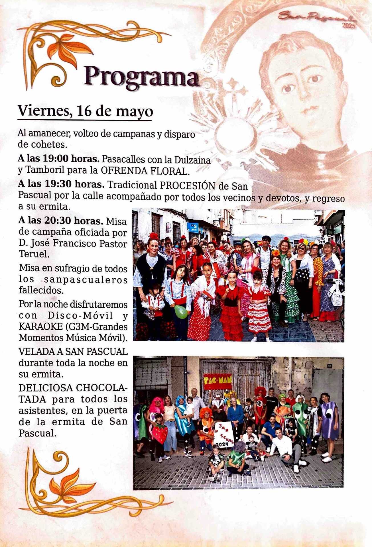 PROGRAMACIÓN FIESTAS SAN PASCUAL 2025