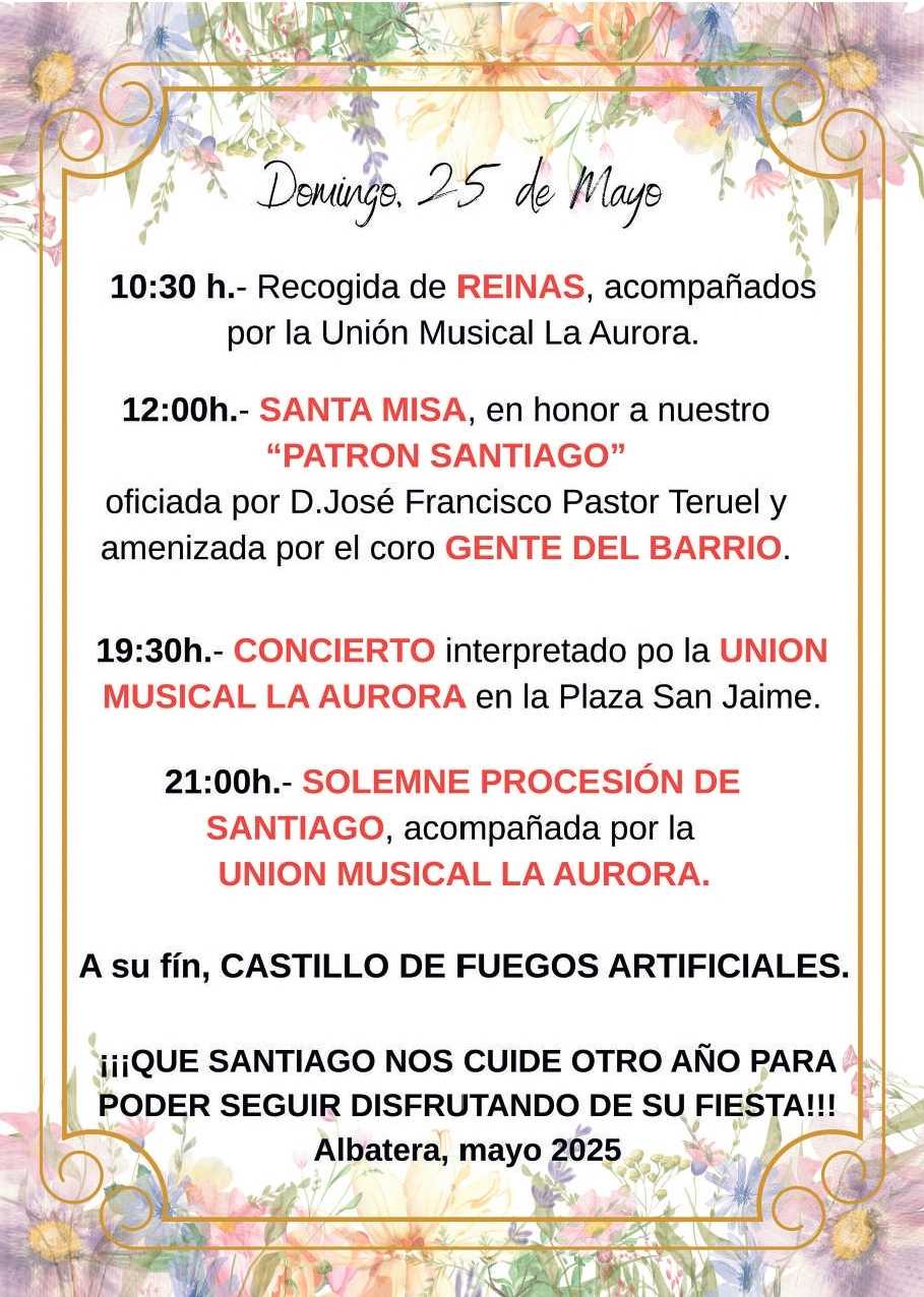 PROGRAMA FIESTAS SAN JAIME 2025