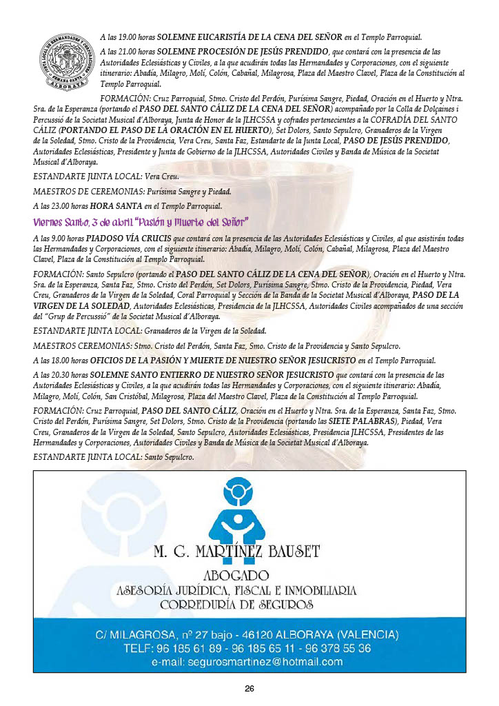 Semana Santa de Alboraya 2026
