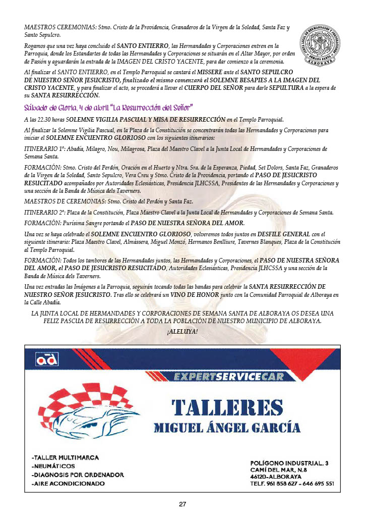 Semana Santa de Alboraya 2026