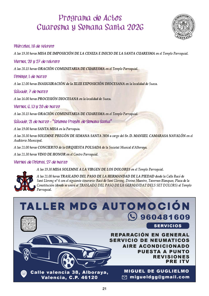 Semana Santa de Alboraya 2026