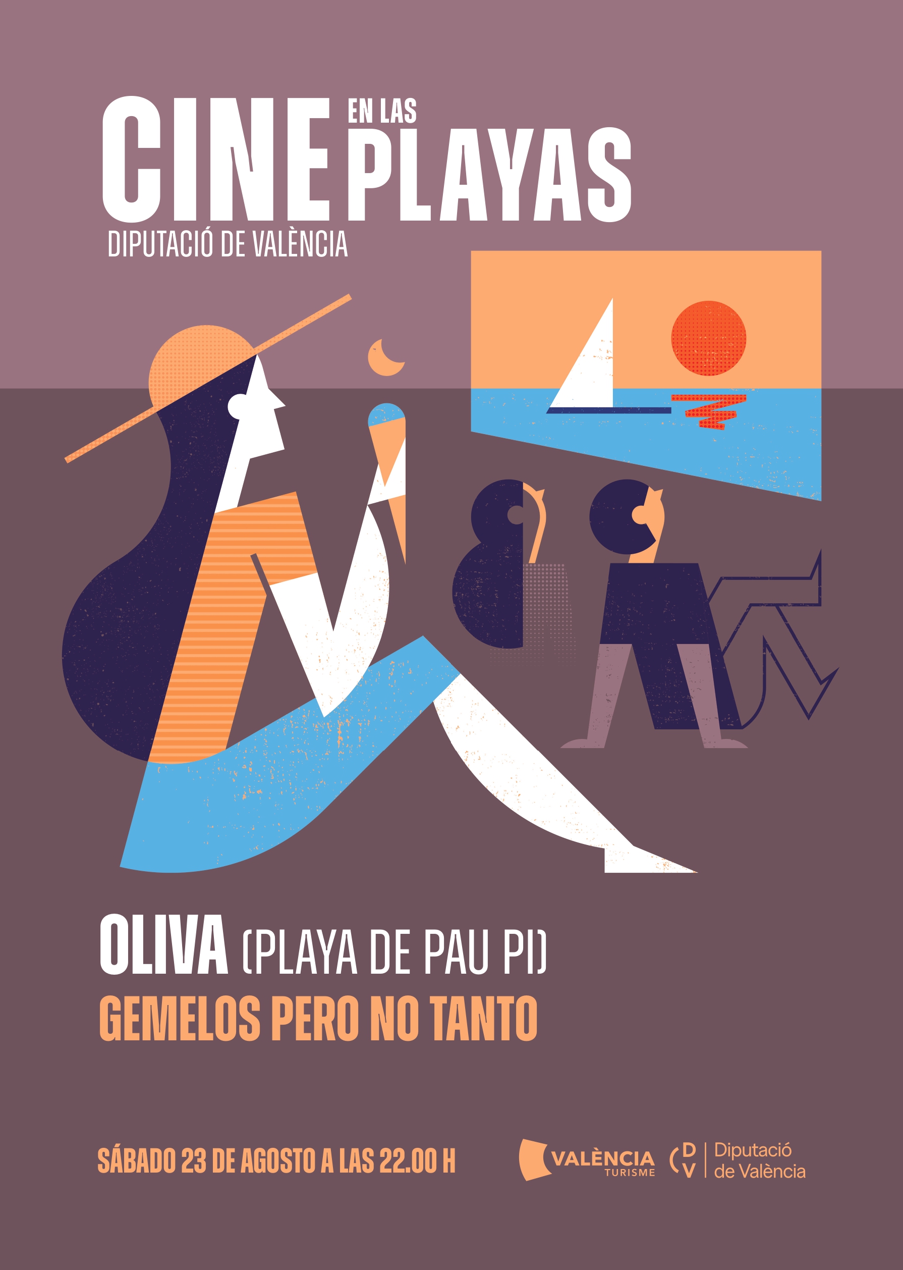 Cinéma d'été sur la plage