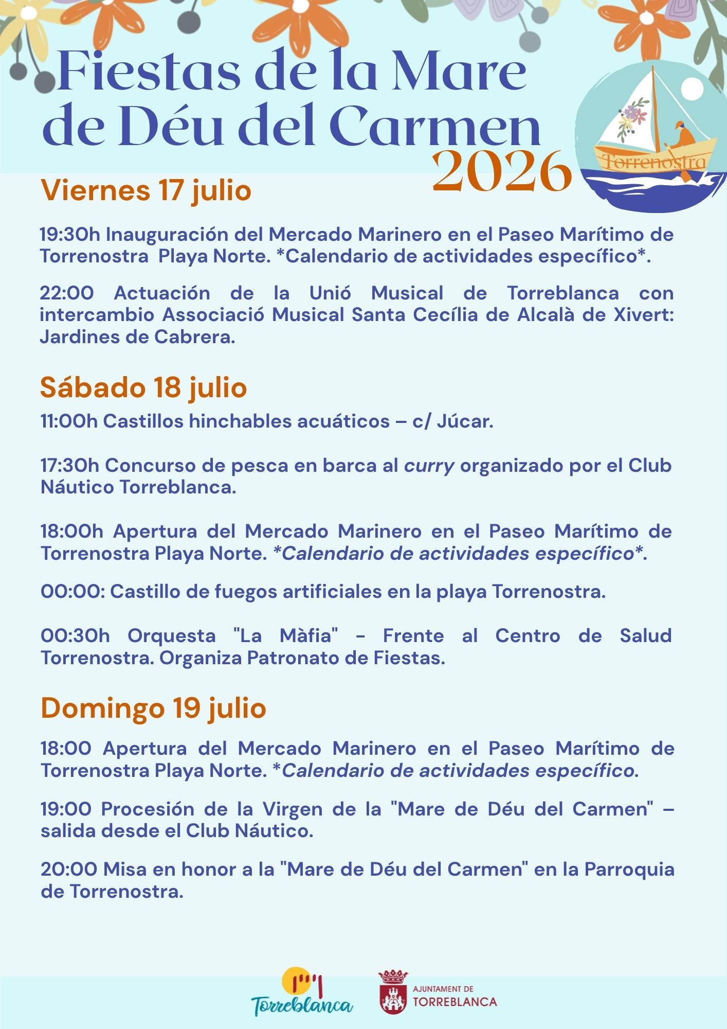 FIESTAS DE LA VIRGEN DEL CARMEN 2026