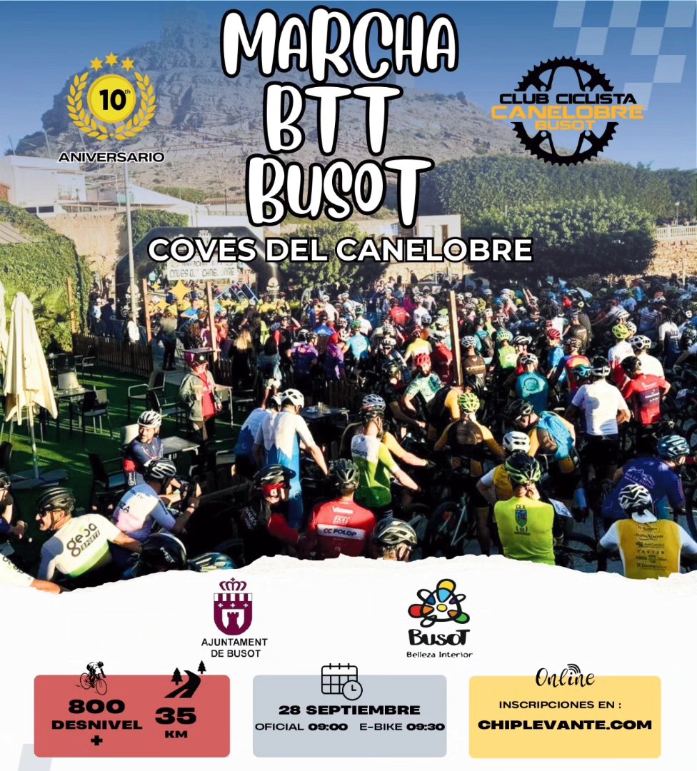 X MARCHA BTT CUEVAS DEL CANELOBRE BUSOT