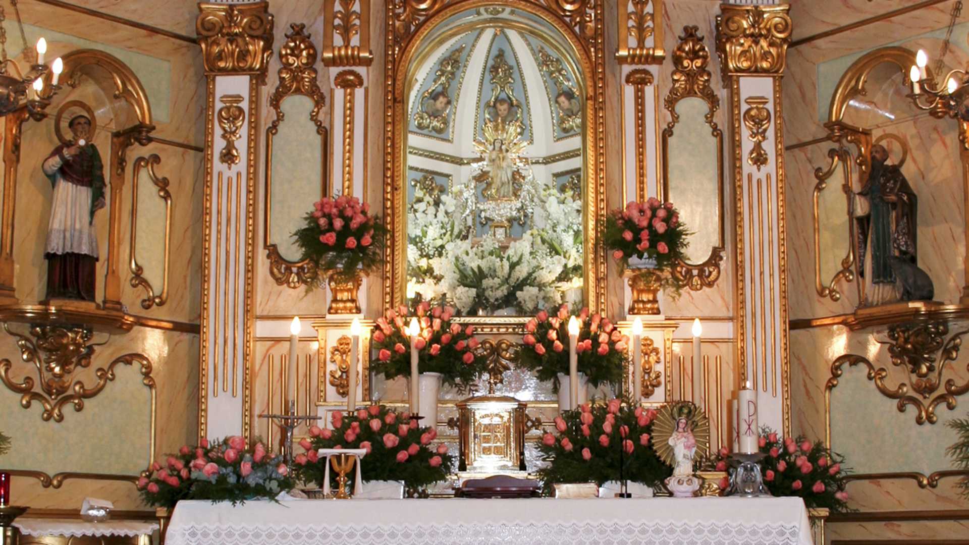 Die feiern der ankunft der Hl. Jungfrau 'Venida de la Virgen'
