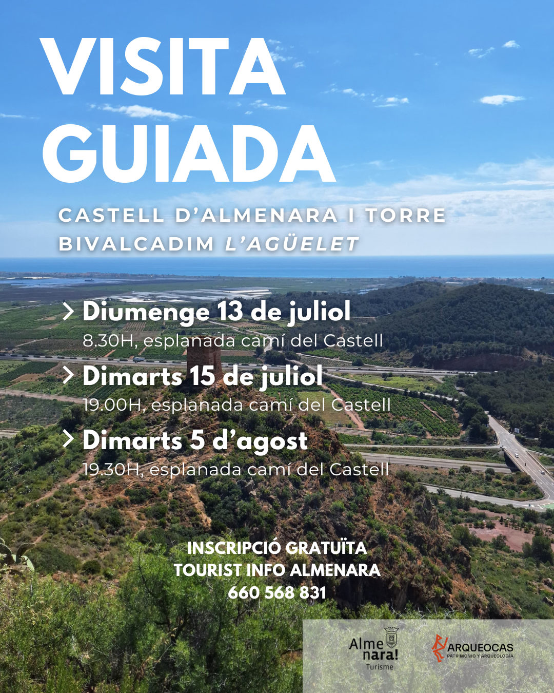 VISITA GUIADA TORRE BIVACALDIM Y CASTILLO DE ALMENARA