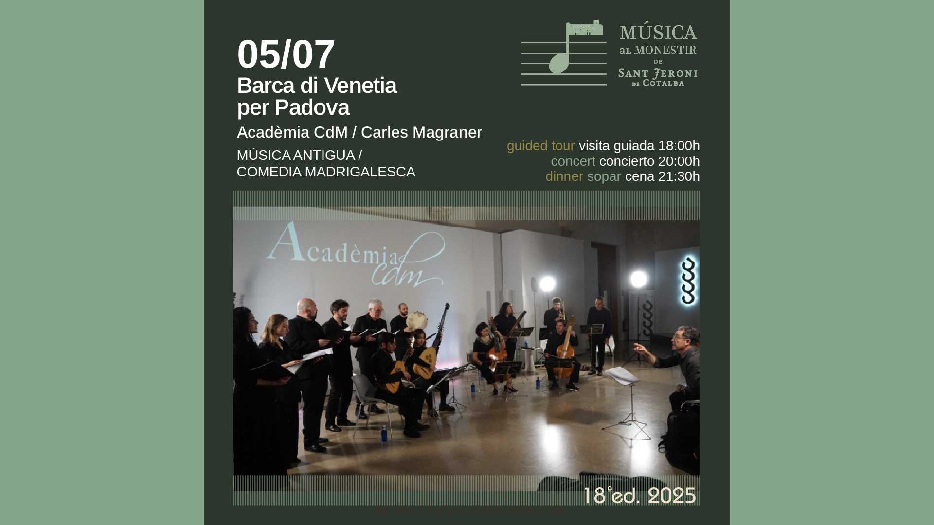 Música al Monestir de Sant Jeroni de Cotalba