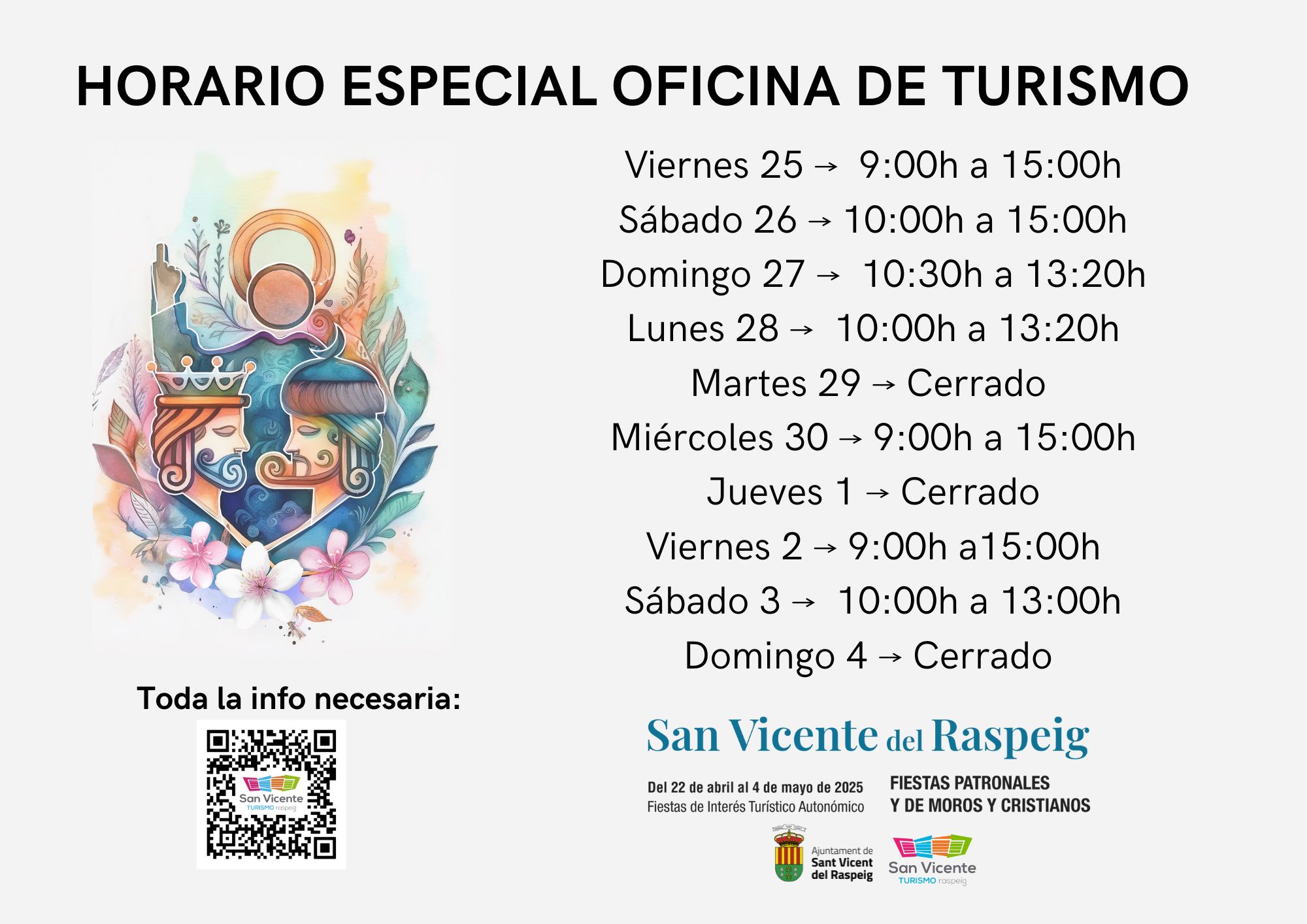 Festes patronals i de moros i cristians a Sant Vicent del Raspeig 2025