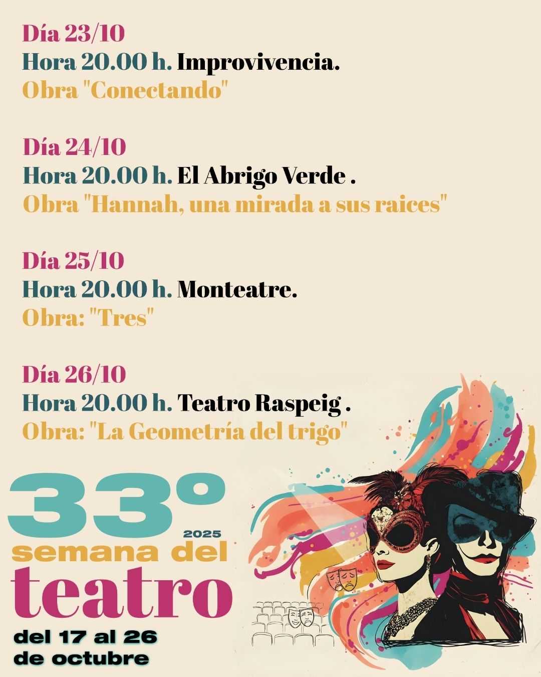 33rd Theatre Week of San Vicente