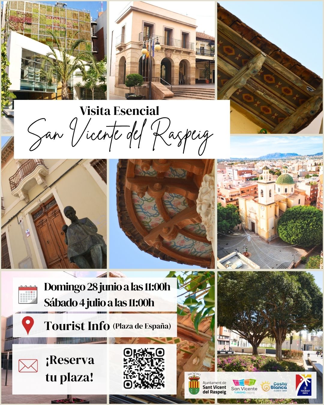 VISITA GUIADA ESENCIAL SAN VICENTE 28 JUNIO Y 4 JULIO