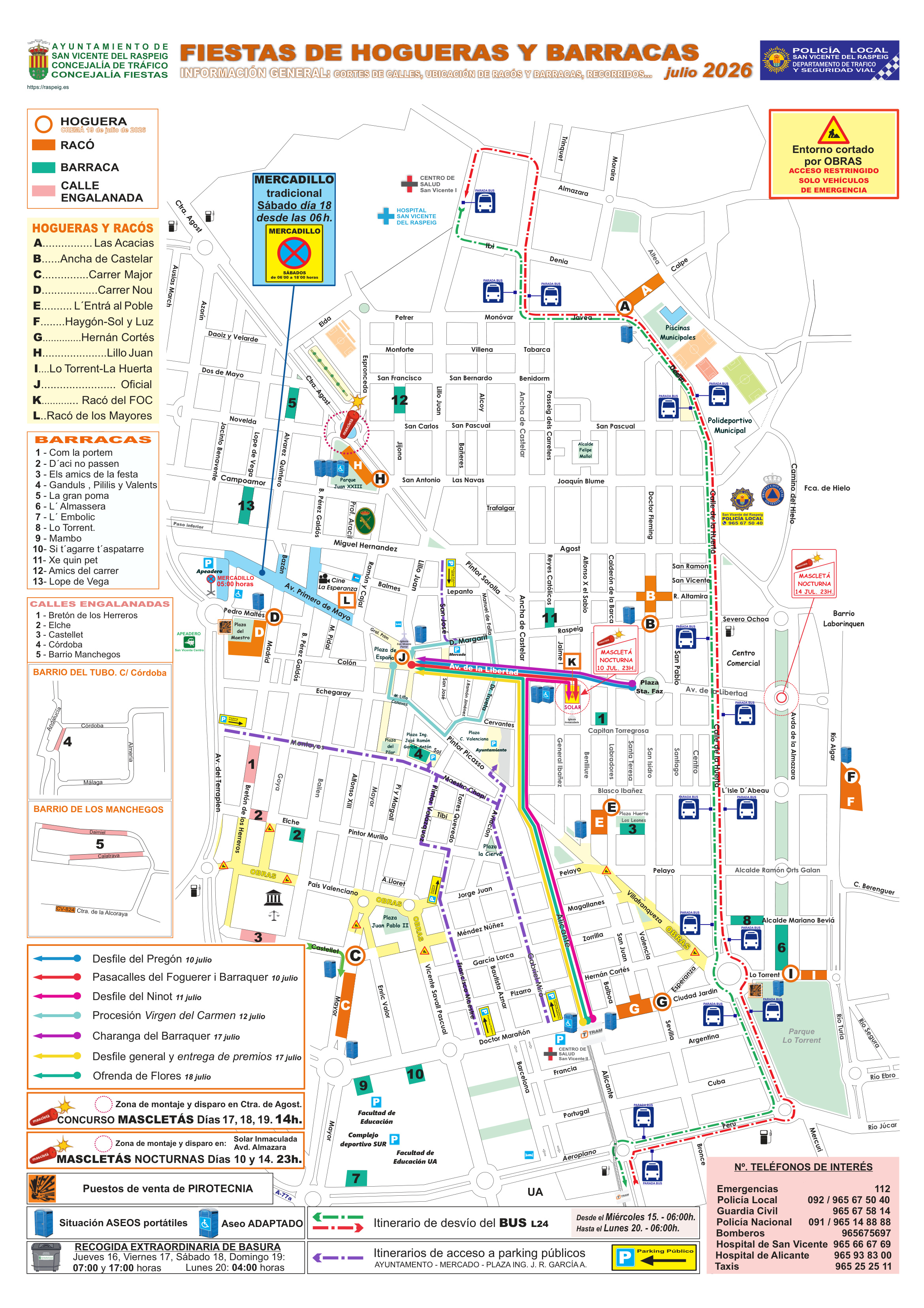 HOGUERAS Y BARRACAS 2026