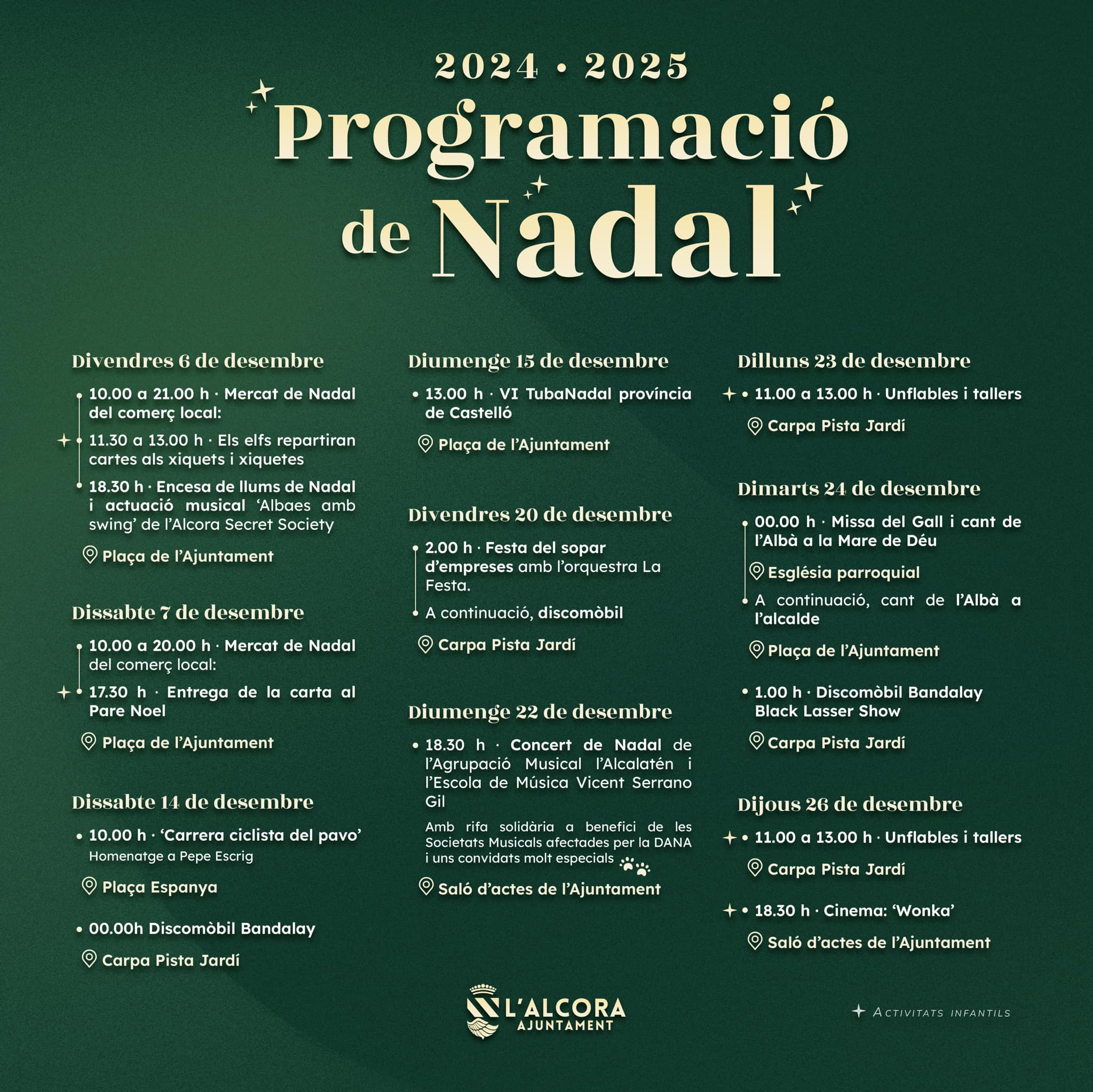 Programación de Navidad L'Alcora 2024