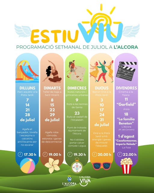 Estiu Viu, activitats a l'estiu L'Alcora 2025