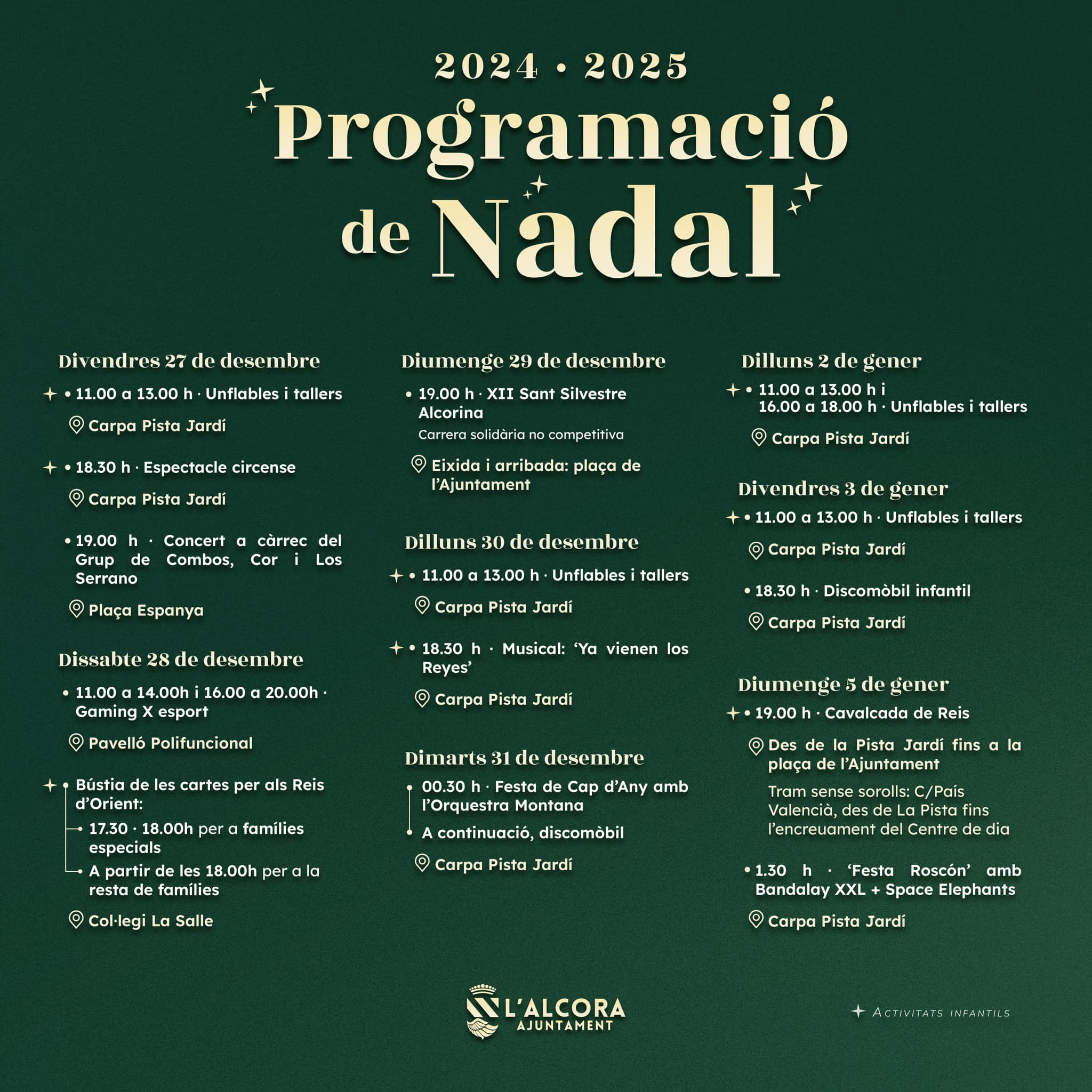 Programación de Navidad L'Alcora 2024