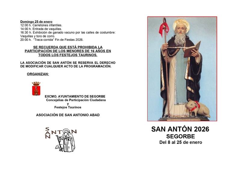 San Antón, en Segorbe