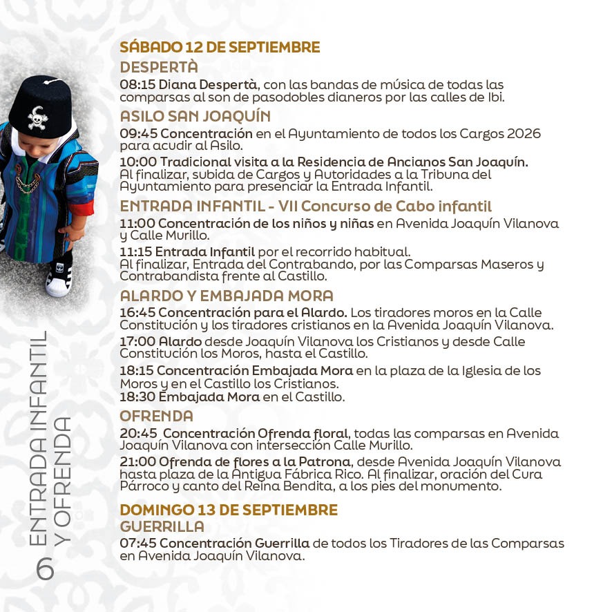 Guión de Actos Oficiales Ibi 2026