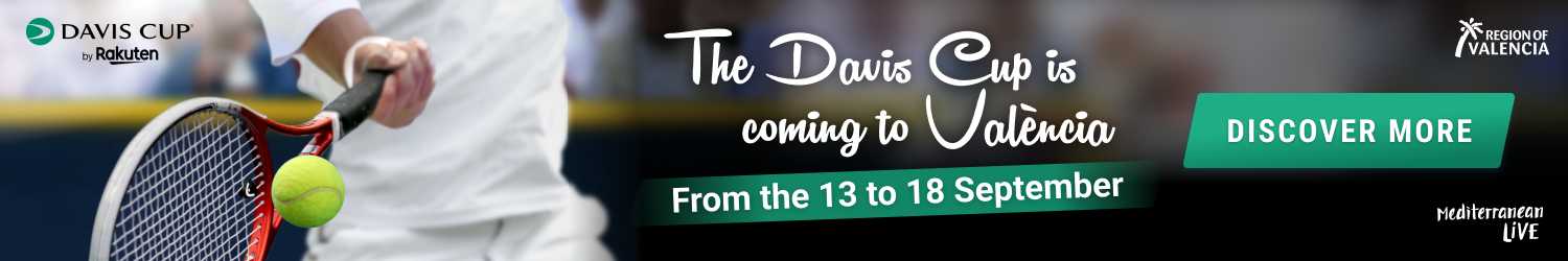 The Davis Cup is coming to València. From the 13 to 18 September. Discover more