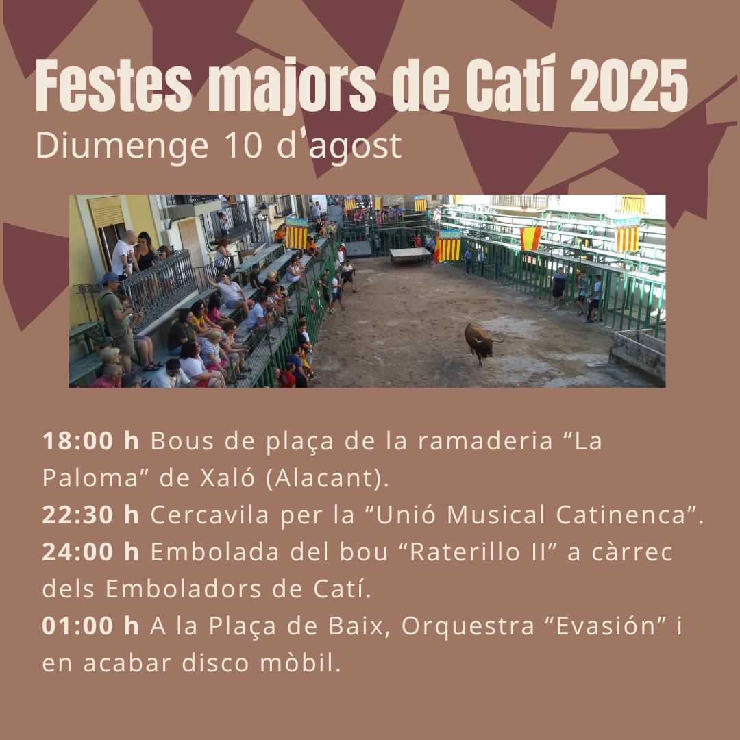FIESTAS MAYORES DE CATÍ 2025