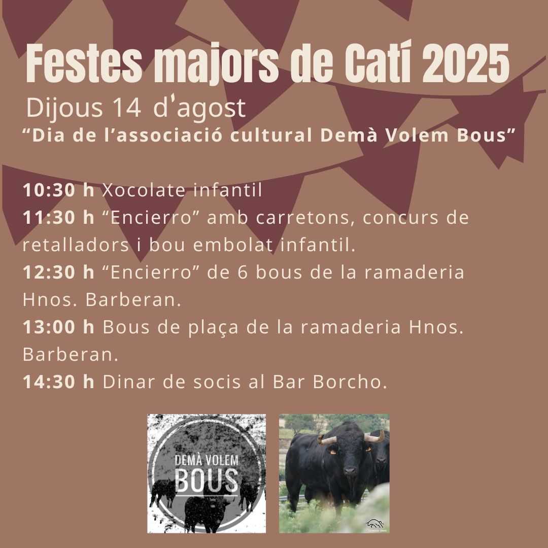 FIESTAS MAYORES DE CATÍ 2025