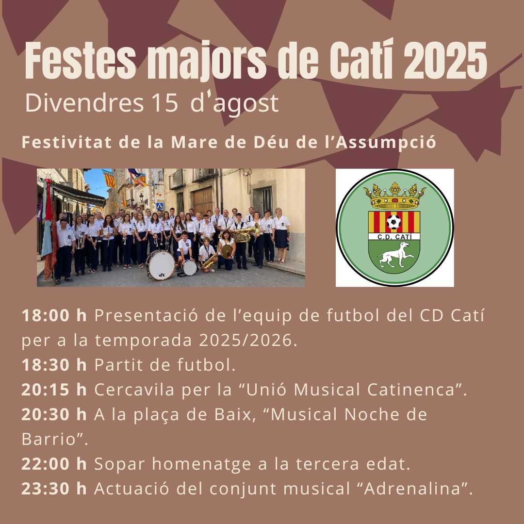 FIESTAS MAYORES DE CATÍ 2025
