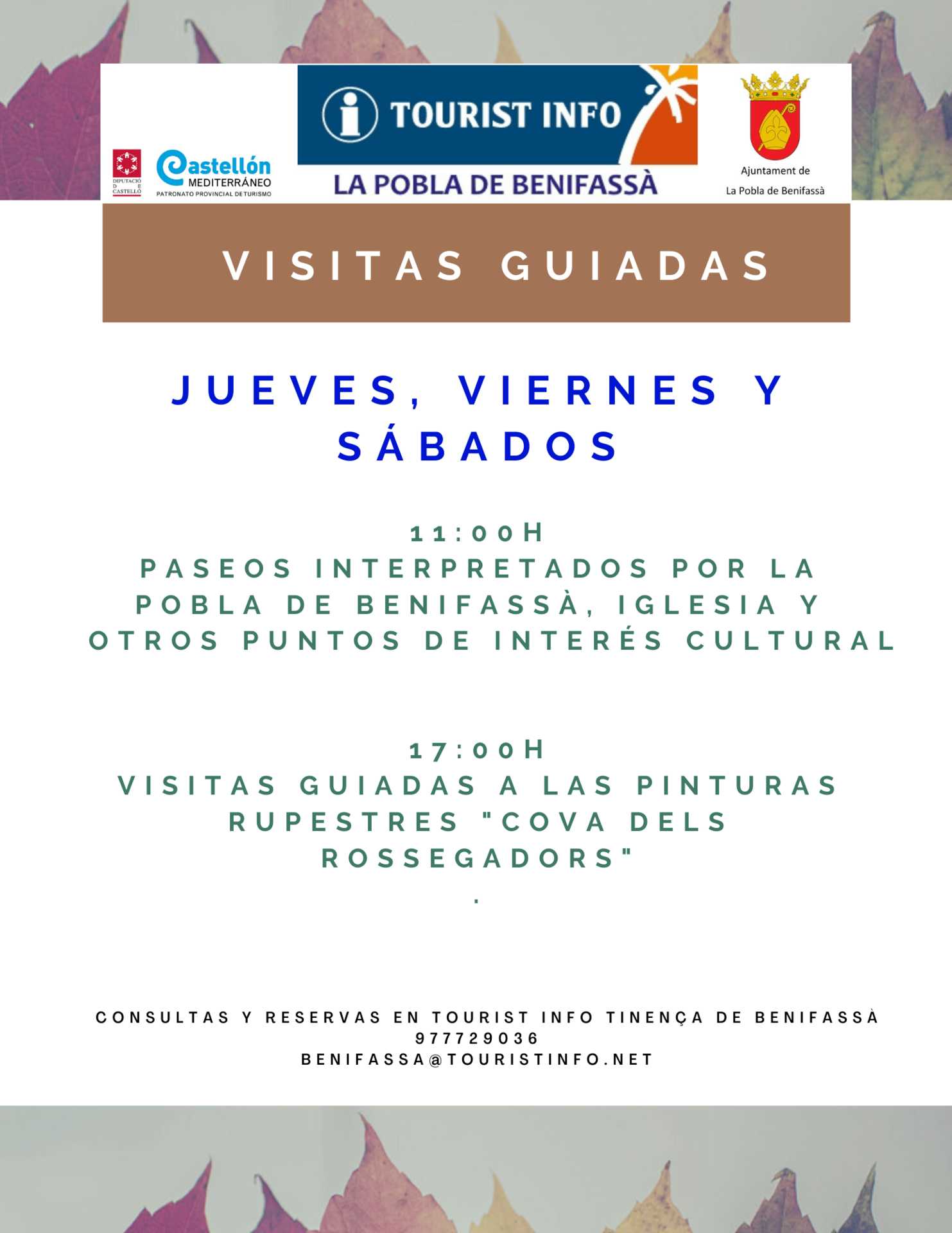 Visitas guiadas en la Tinença de Benifassà (Pinturas rupestres y paseo interpretado por La Pobla de Benifassà)