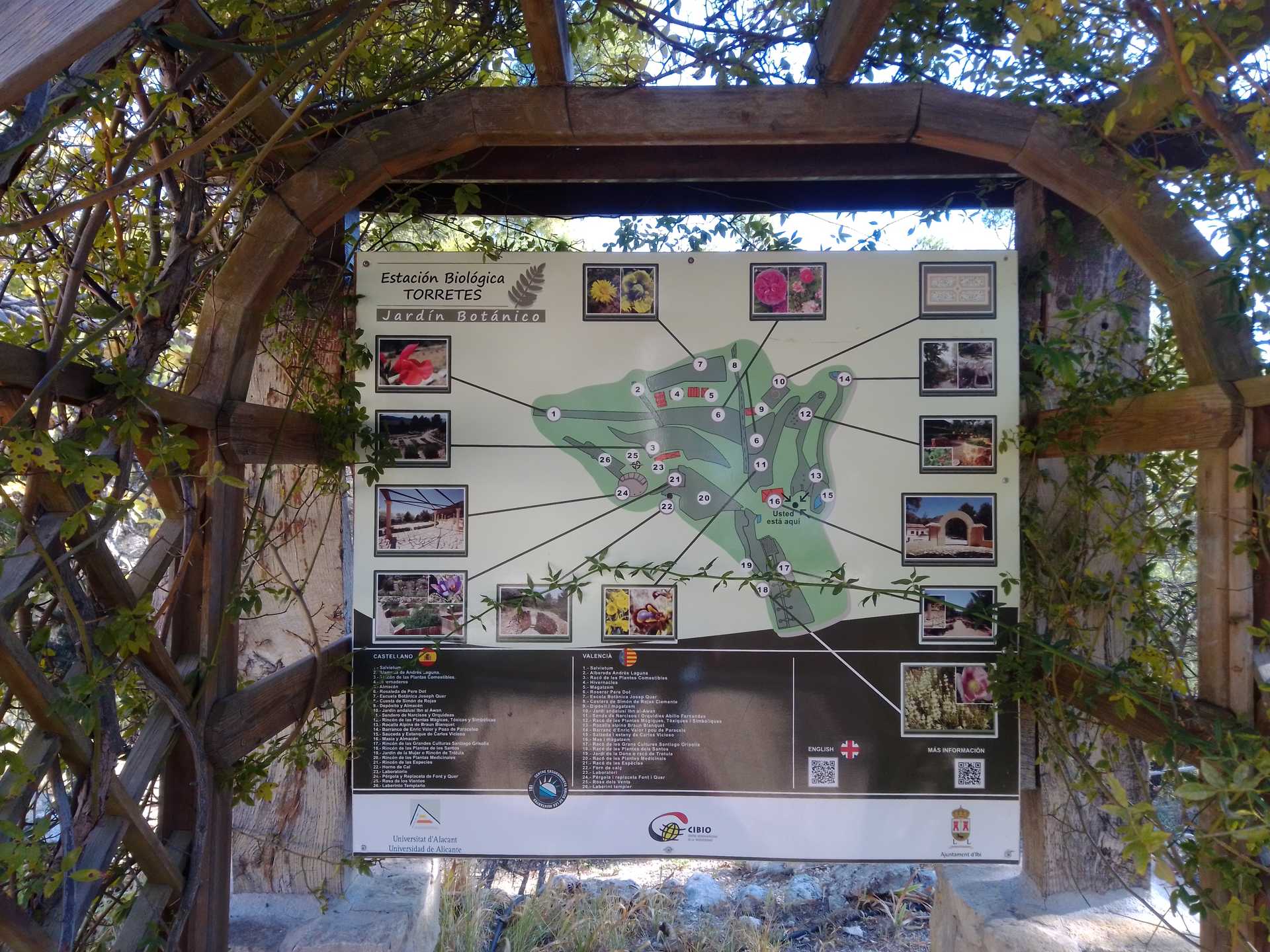 Jardín botánico Les Torretes en Ibi