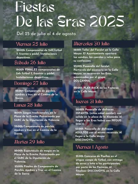 Fiestas de las Eras 2025 en Anna