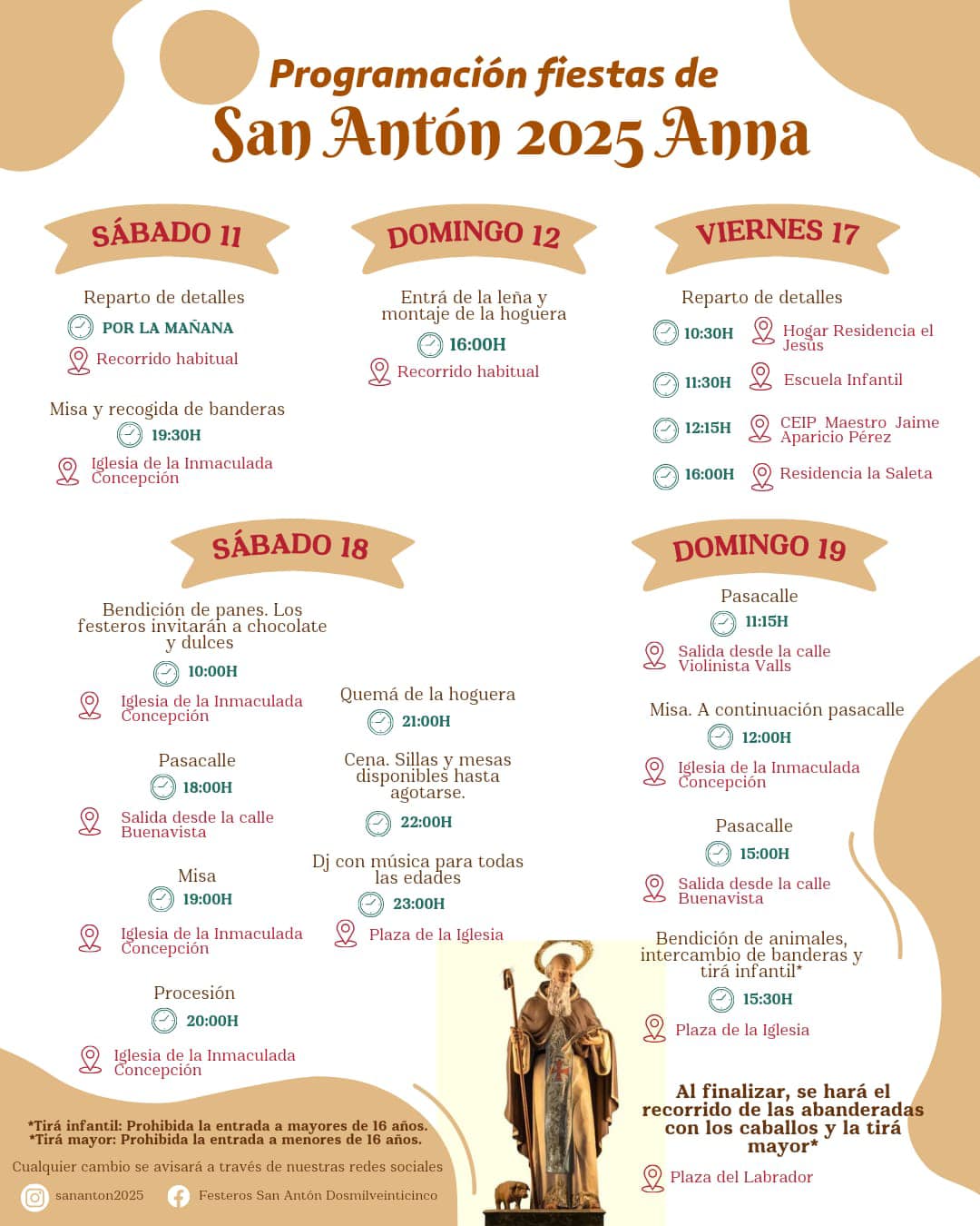 Fiesta de San Antón 2023 en Anna